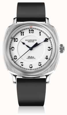 Duckworth Prestex Bolton verimatique | automatique | cadran blanc | bracelet en caoutchouc noir D703-02-AR