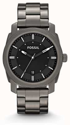 Fossil Machine pour hommes | cadran noir | bracelet en acier inoxydable bronze FS4774