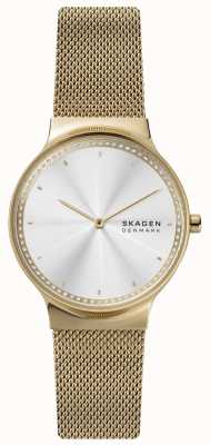 Skagen Coffret montre et bracelet dorés Freja SKW1148