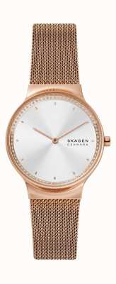 Skagen Montre Freja à cadran soleillé en acier inoxydable doré rose SKW3020