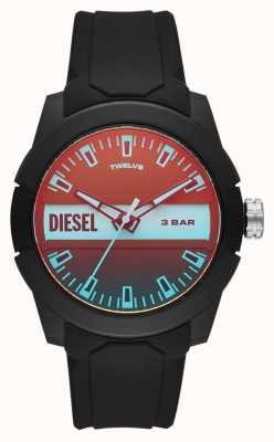 Diesel Montre homme bb bracelet silicone noir DZ1982