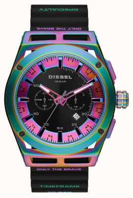 Diesel Montre chronographe boîtier multicolore Timeframe DZ4547
