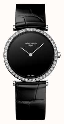 LONGINES La grande classique de longines cadran noir lunette diamants L45230502