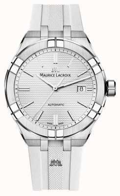 Maurice Lacroix Aikon automatique 42mm bracelet en caoutchouc gris clair AI6008-SS000-130-2