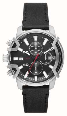 Diesel Chronographe griffé | bracelet en cuir noir DZ4603