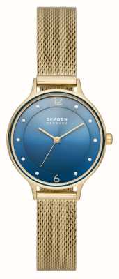 Skagen Montre-bracelet anita en acier inoxydable doré pour femme SKW3058
