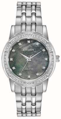 Citizen Acier inoxydable cristal eco drive femme EM0770-52Y