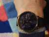 Customer picture of Bering | classique | or rose poli | bracelet en maille bleue | 14236-367